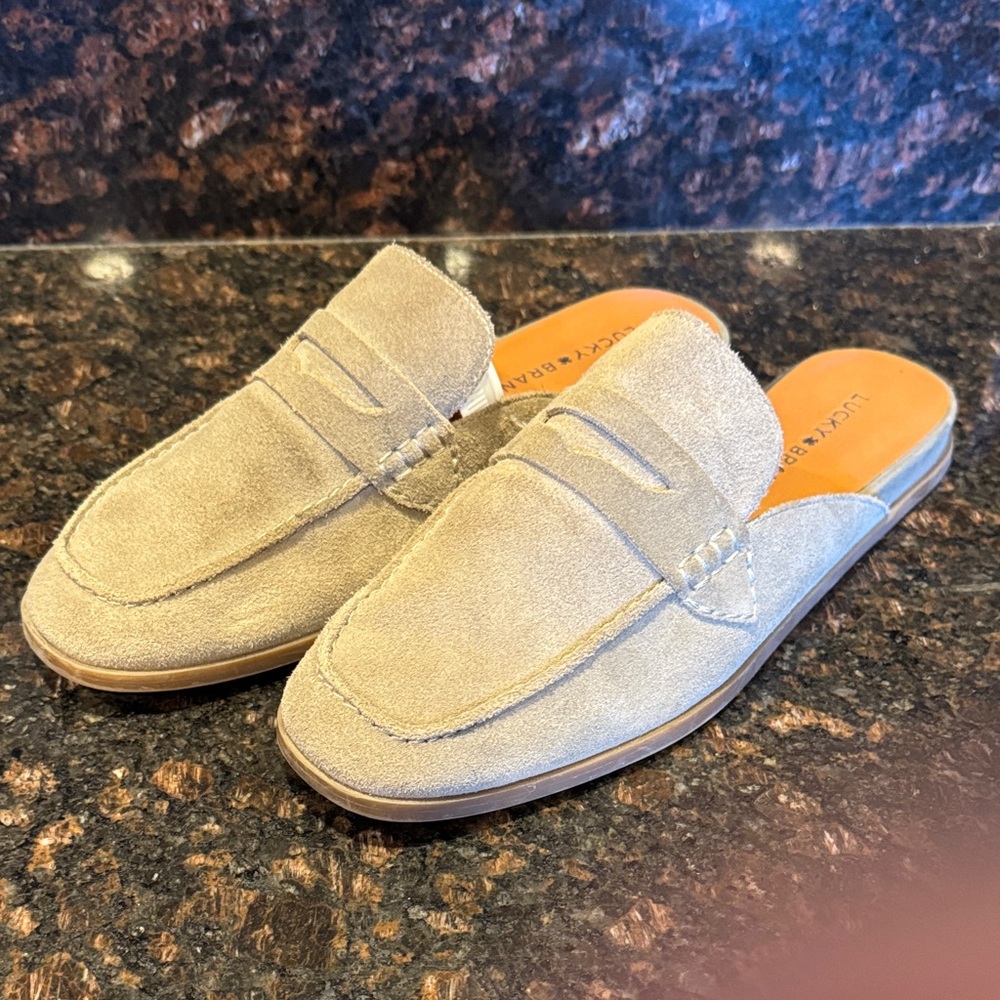 Lucky Brand Women’s Slip-On Loafers - Light Olive